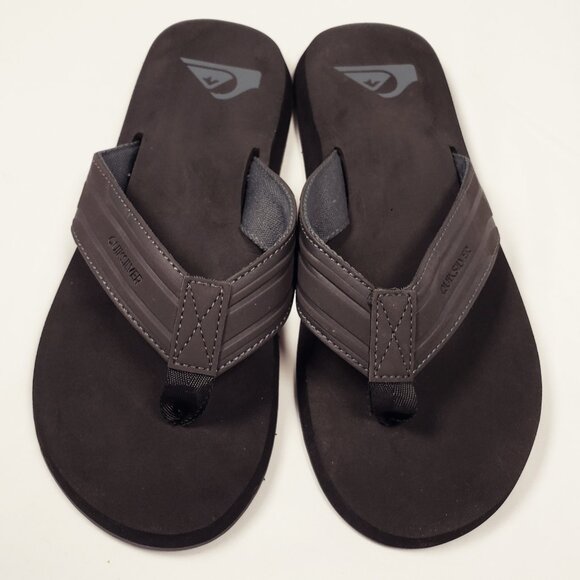 Quick Silver Black Womens Size 9 Beach Casual Monkey Wrench Flip Flop - Picture 1 of 7
